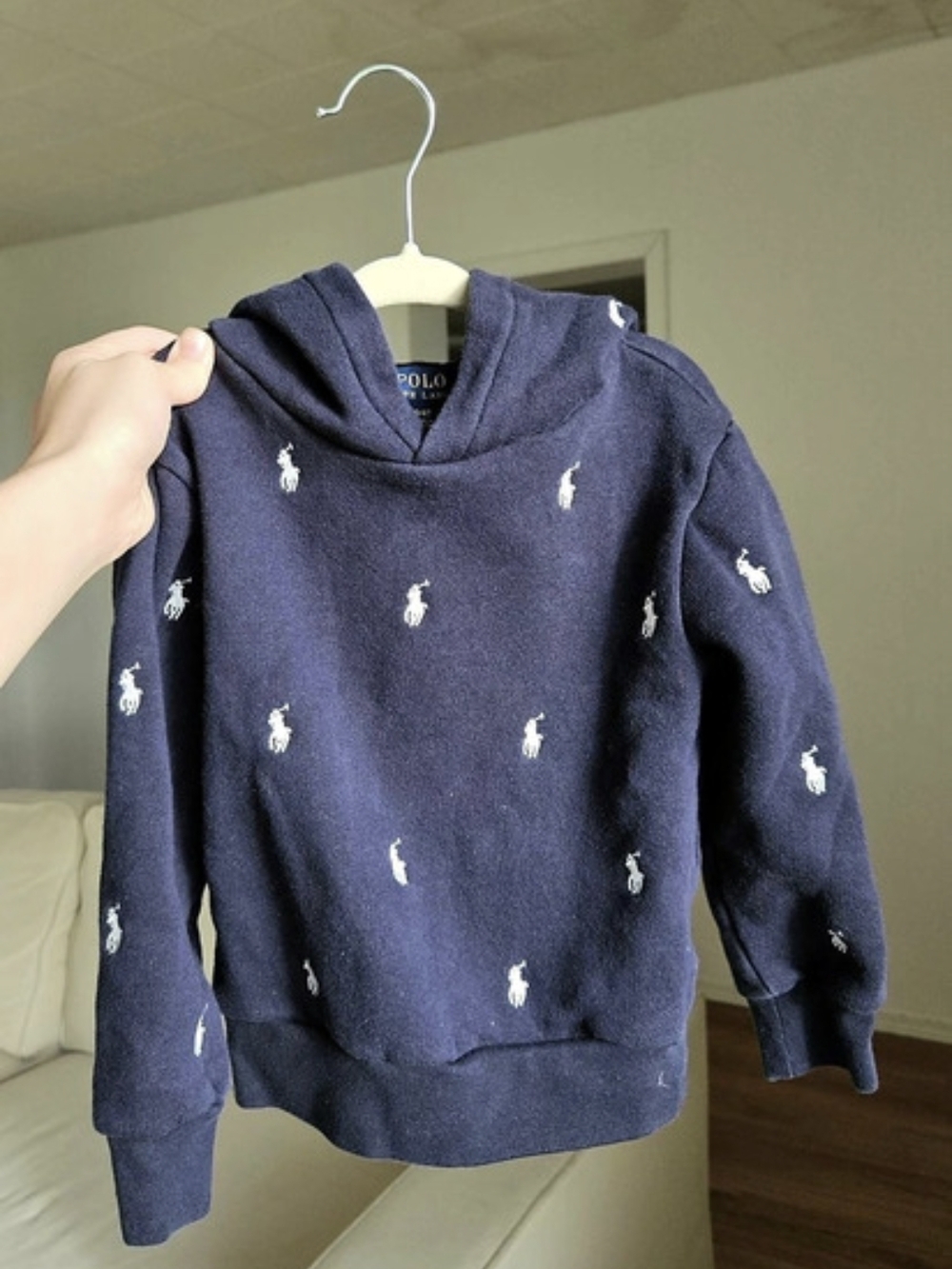 Polo Ralph Lauren Toddler Boys All-Over Pony Hoodie Boys 4T Blue
